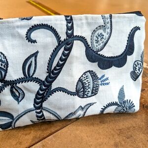 Handmade Botanical Paisley Makeup Bag